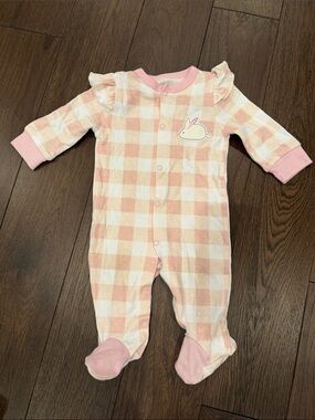 Lila & Jack Pink Gingham Baby One-Piece Size 3-6 Months - C39-142
